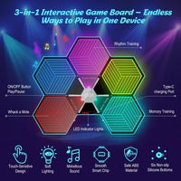 Yeaye Kids Memory and Rhythm Game Board - 3 Fun Modes with 8 Level Challenges