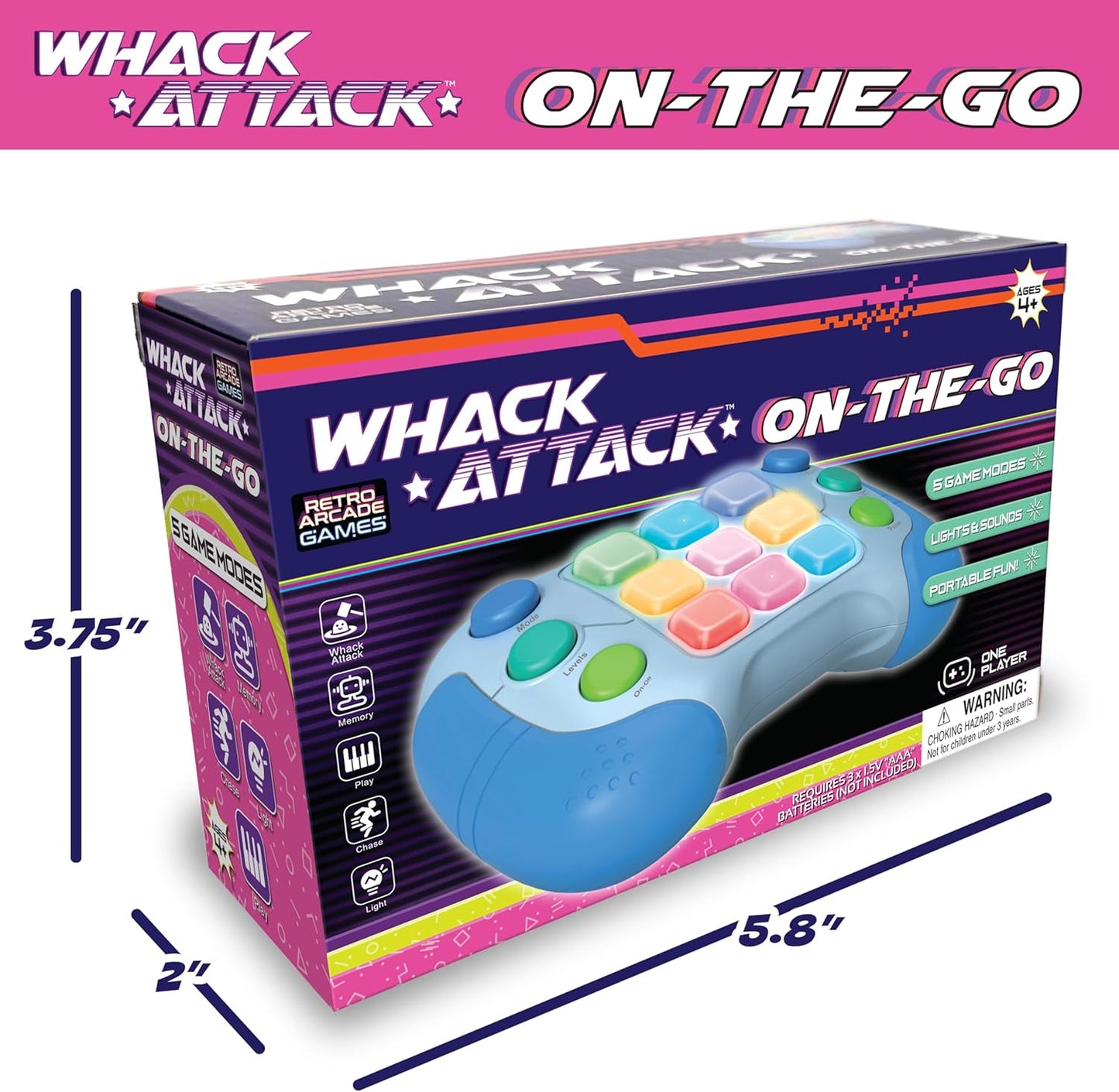 Flashing Handheld Game for Kids Teens Adults, Electronic Brain & Memory Game