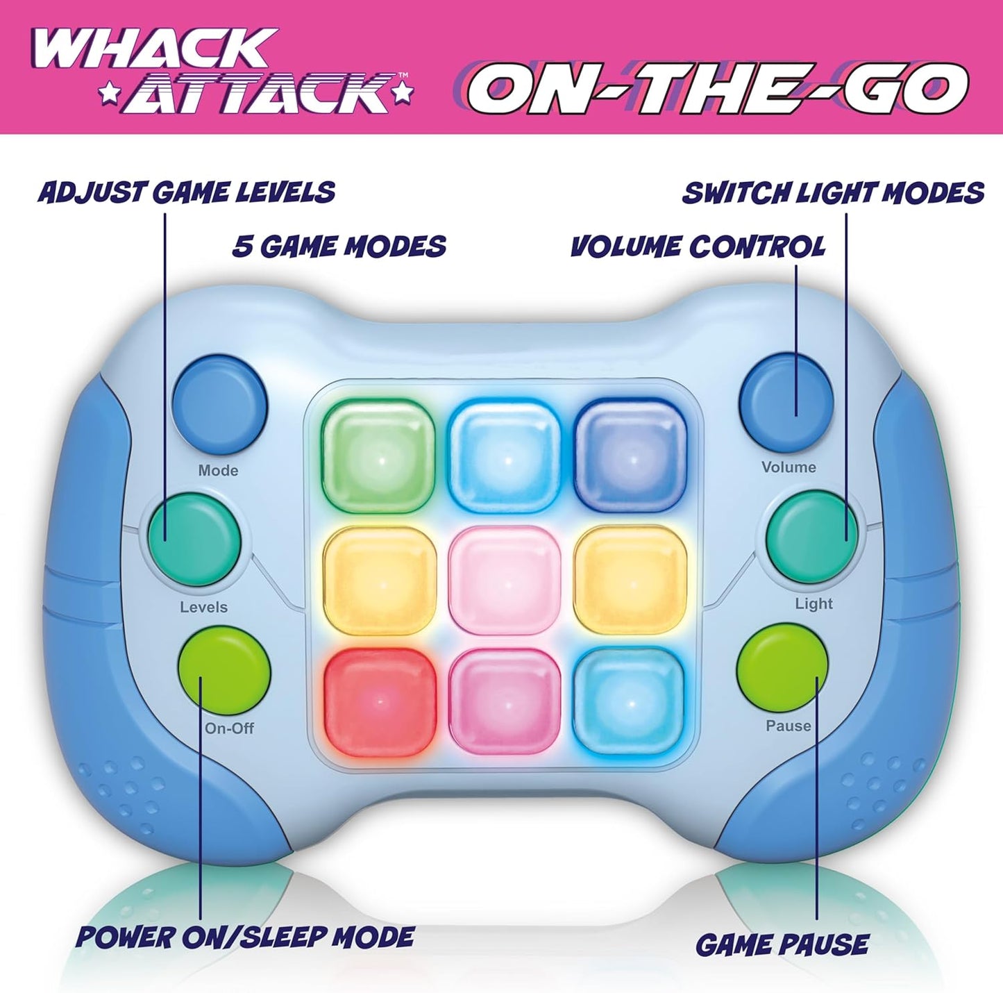Flashing Handheld Game for Kids Teens Adults, Electronic Brain & Memory Game
